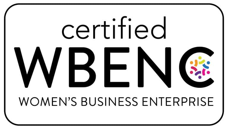 WBENC certified women's business enterprise seal for FlowerHill Facility Services.