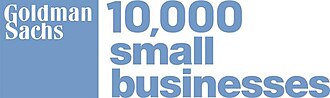 Goldman Sachs 10,000 Small Businesses logo supporting sustainable cleaning practices