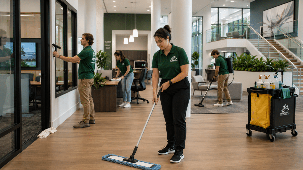 Commercial cleaning for corporate offices and campuses in Dallas-Fort Worth