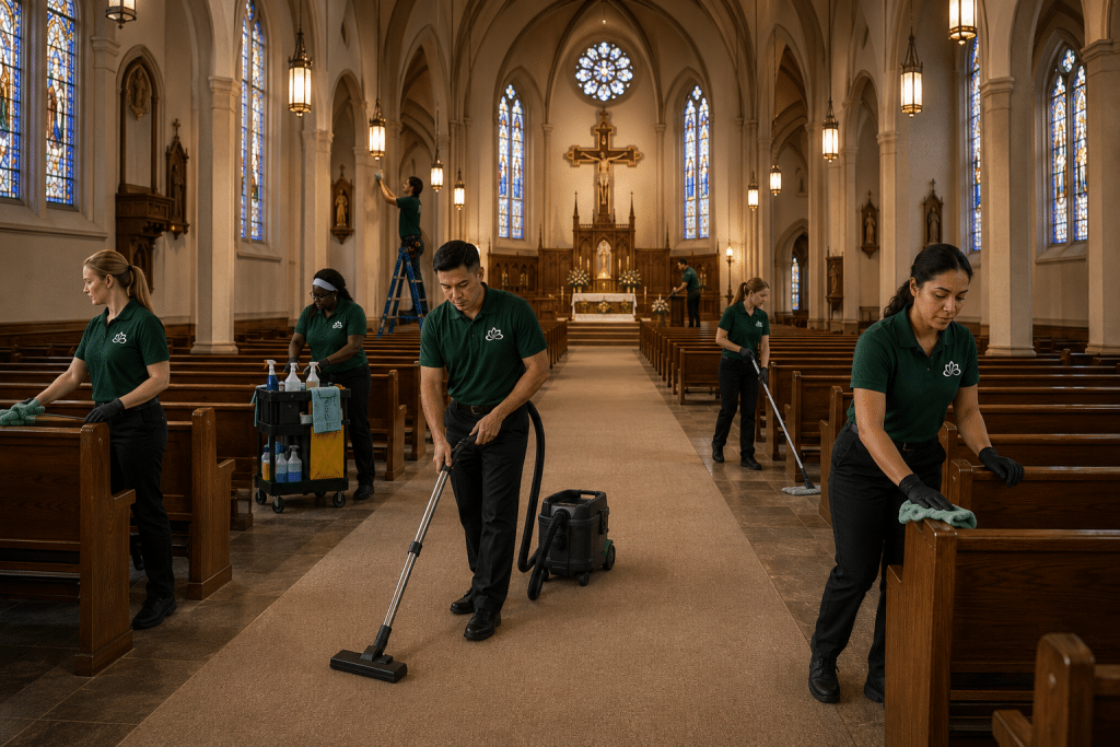 Church and place of worship cleaning by FlowerHill in DFW