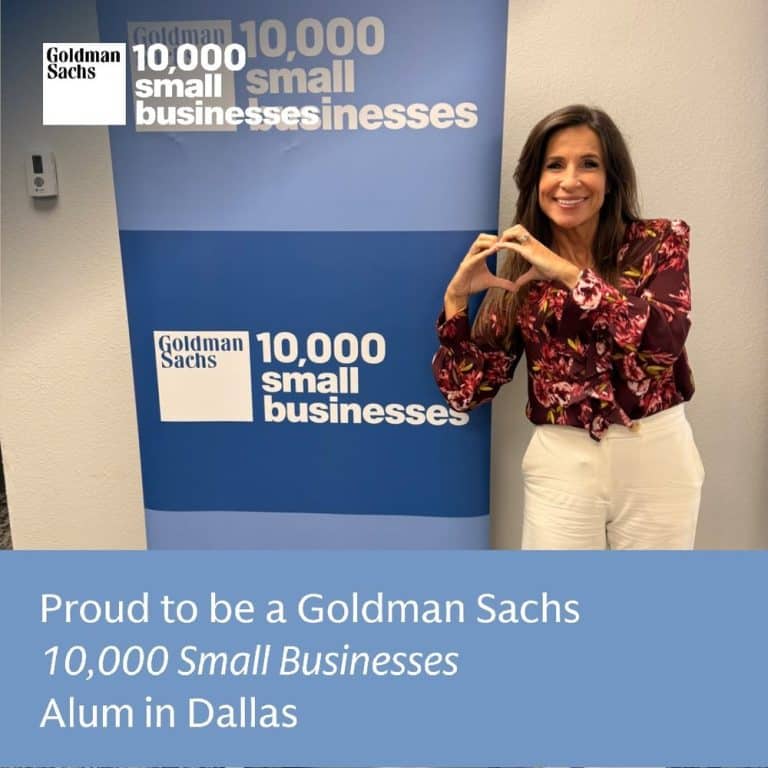 Tiffany Spelman at her Goldman Sachs 10,000 Small Businesses graduation in Dallas